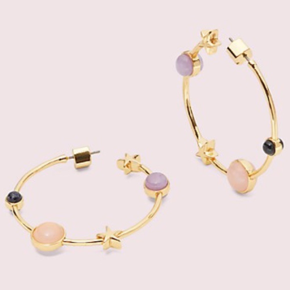 Kate Spade Authentic On The Rocks Hoops - Picture 7 of 15